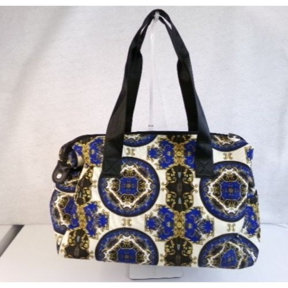 Alice + Olivia Regal Romance Sapphire Duffle Bag Weekender Travel Tote NWT